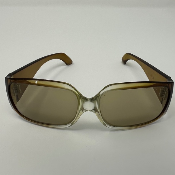 Vintage‎ Women’s Two Tone Amber Ombre Oversized France Sunglasses main image 5